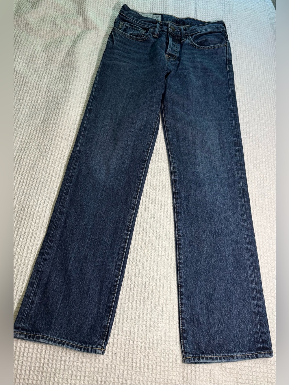 Abercrombie & Fitch Men's Dark Blue Straight Jeans